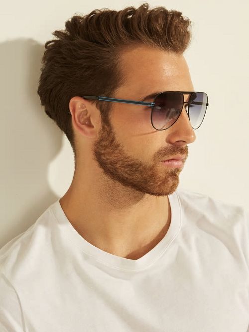 Guess Manny Aviator Sunglasses Negrii | GUESS-SN31818