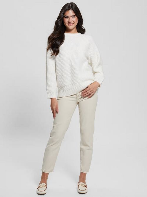Guess Margot Cable-Knit Sweater Albi | GUESS-SN27709