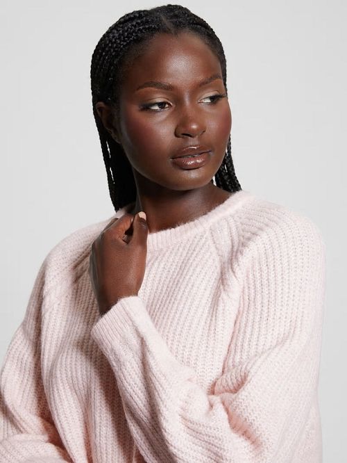 Guess Margot Cable-Knit Sweater Roz | GUESS-SN27683
