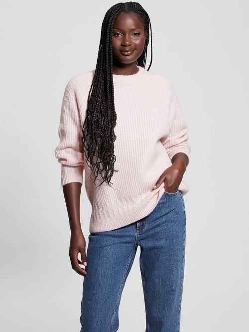 Guess Margot Cable-Knit Sweater Roz | GUESS-SN27683