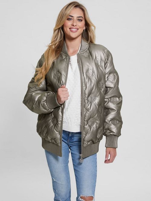 Guess Marianne Quattro G Flight Jacket Maro | GUESS-SN27917
