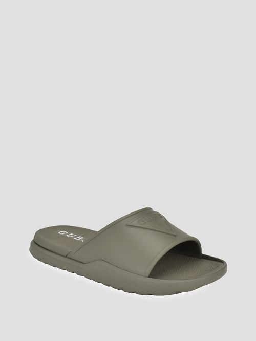 Guess Marock Pool Slides Verzi | GUESS-SN31919