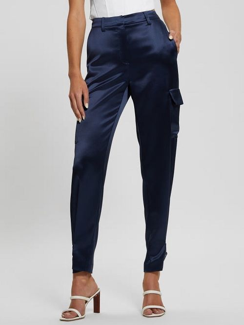 Guess Marzia Satin Joggers Albastri | GUESS-SN28325