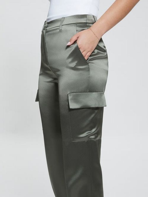 Guess Marzia Satin Joggers Verzi | GUESS-SN28313