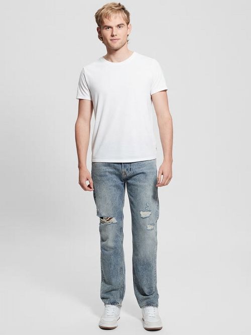 Guess Mason Destroyed Jeans Albastri | GUESS-SN30350
