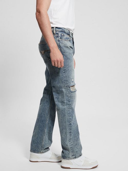 Guess Mason Destroyed Jeans Albastri | GUESS-SN30350