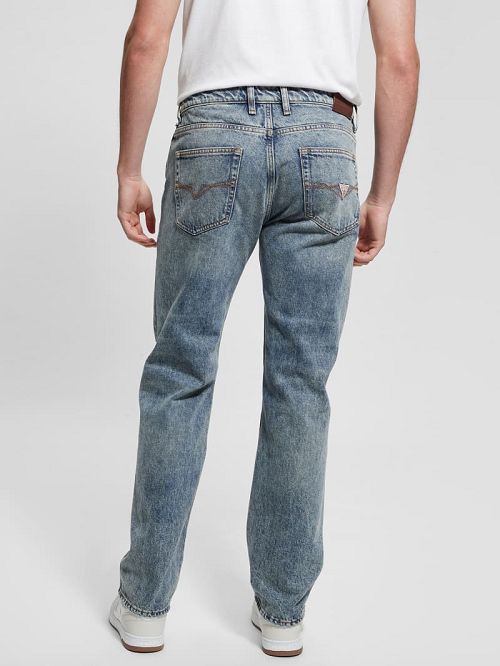 Guess Mason Destroyed Jeans Albastri | GUESS-SN30350