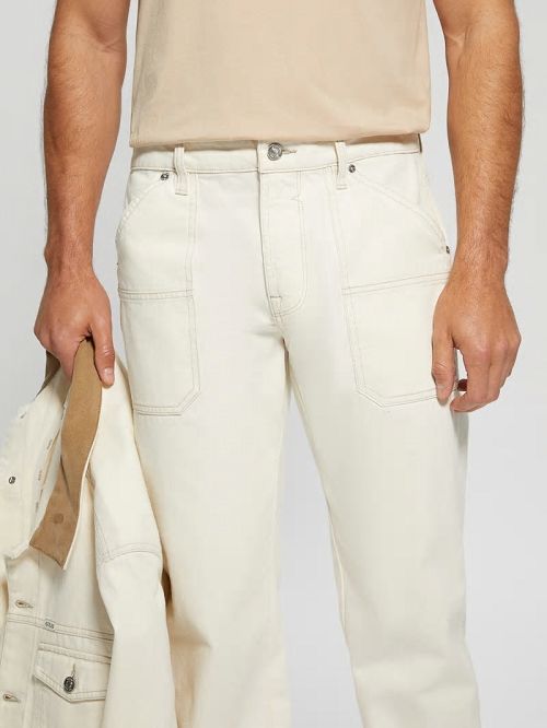 Guess Mason Straight Jeans Albi | GUESS-SN30373