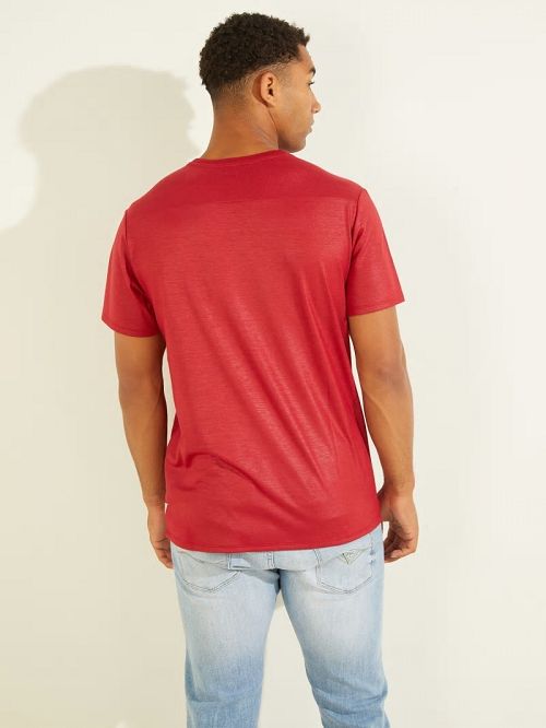 Guess Mason V-Neck Tee Rosii | GUESS-SN30552