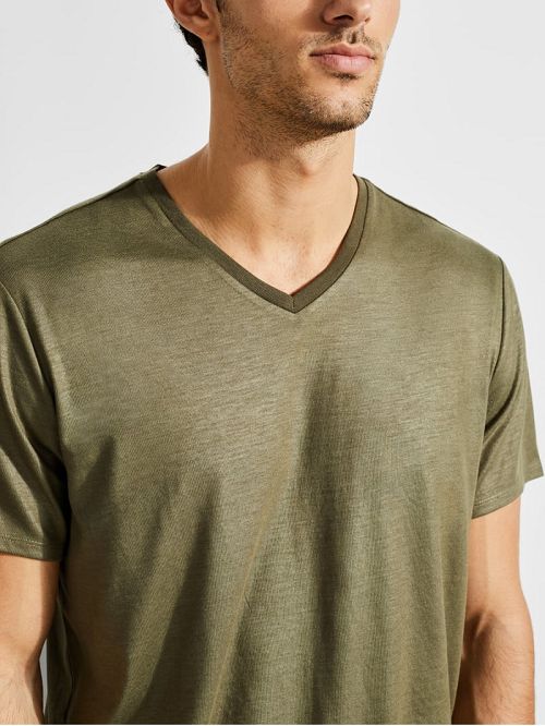Guess Mason V-Neck Tee Verzi | GUESS-SN30585