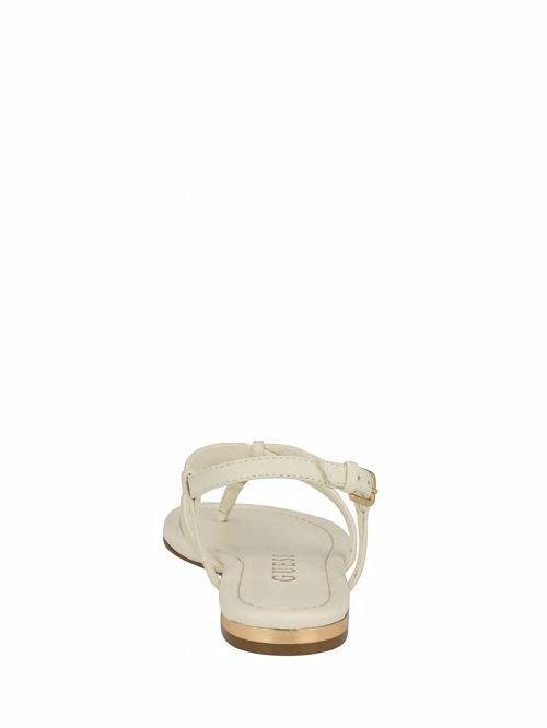 Guess Meaa Chain T-Strap Sandals Albi | GUESS-SN29600