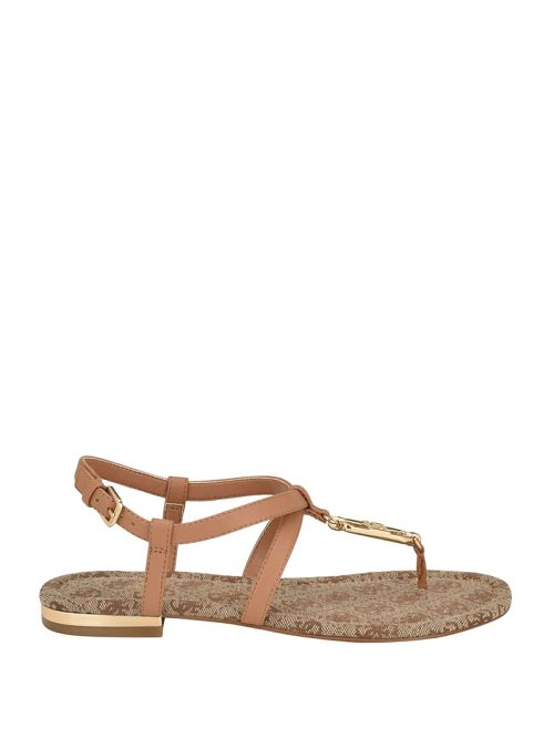 Guess Meaa Chain T-Strap Sandals Maro | GUESS-SN29608