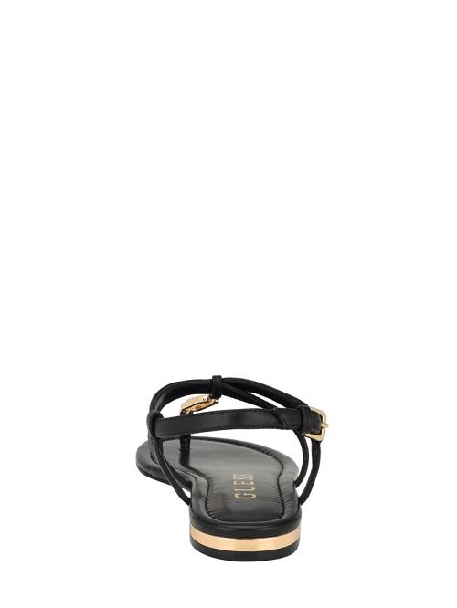 Guess Meaa Chain T-Strap Sandals Negrii | GUESS-SN29591