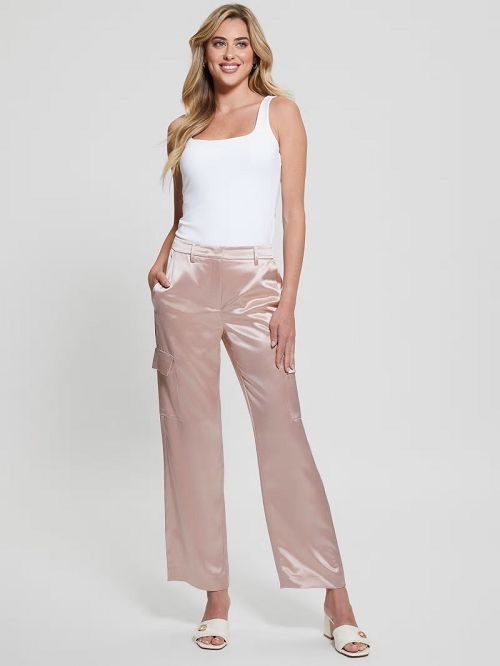 Guess Megan Cargo Satin Pants Roz | GUESS-SN28316