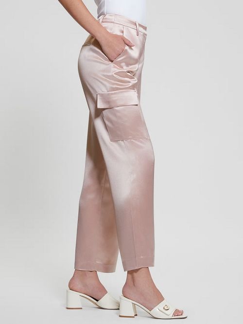 Guess Megan Cargo Satin Pants Roz | GUESS-SN28316