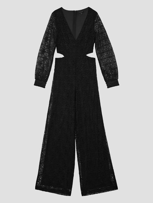 Guess Megan Lace Jumpsuit Negrii | GUESS-SN26797