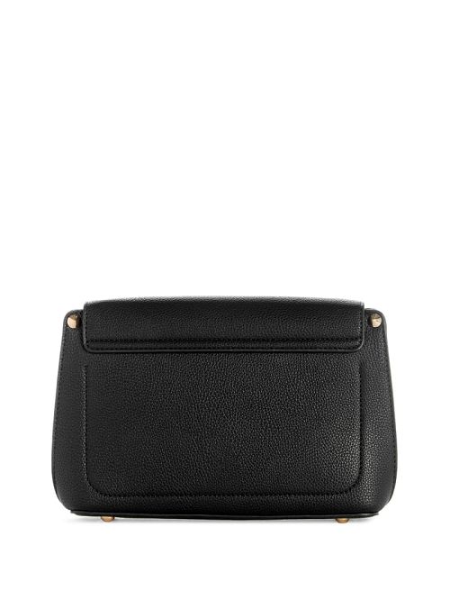 Guess Meridian Fold-Over Shoulder Bag Negrii | GUESS-SN29111