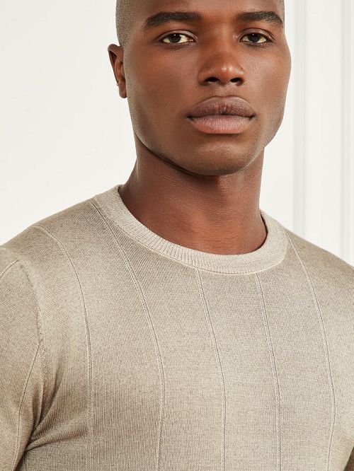 Guess Merino Wool Crewneck Sweater Verzi | GUESS-SN30942