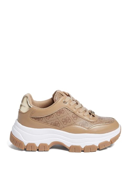 Guess Metallic Quattro G Joggers Bej | GUESS-SN29578