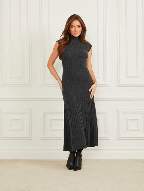 Guess Michaela Cashmere Sweater Dress Gri | GUESS-SN26985