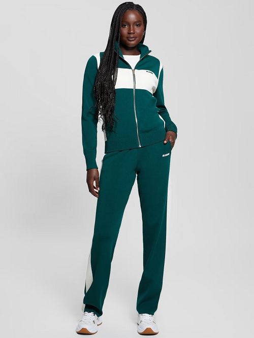 Guess Michela Stripe Sweater Pants Verzi | GUESS-SN28256