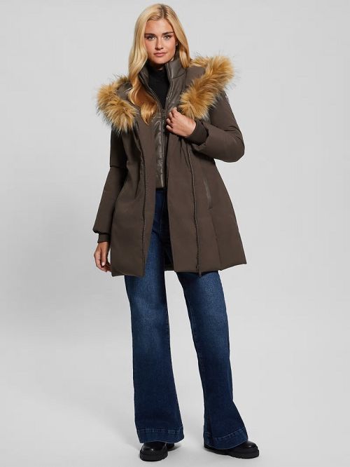 Guess Mid-Length Puffer Jacket Maro | GUESS-SN28024