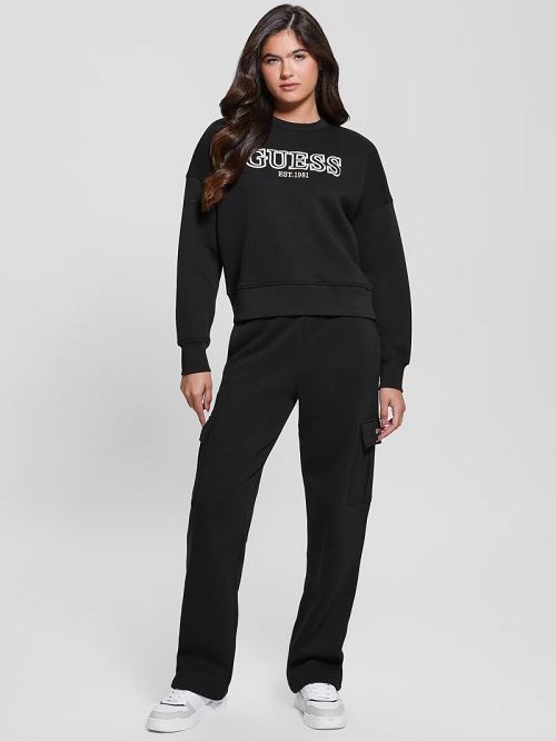 Guess Midge Signature Cargo Pants Negrii | GUESS-SN28257