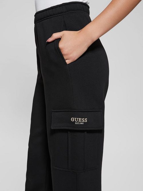 Guess Midge Signature Cargo Pants Negrii | GUESS-SN28257