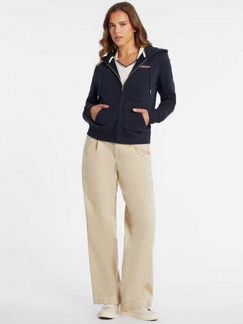 Guess Mini American Tradition Zip-Up Sweatshirt Albastri | GUESS-SN27686