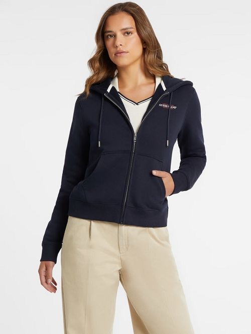 Guess Mini American Tradition Zip-Up Sweatshirt Albastri | GUESS-SN27686