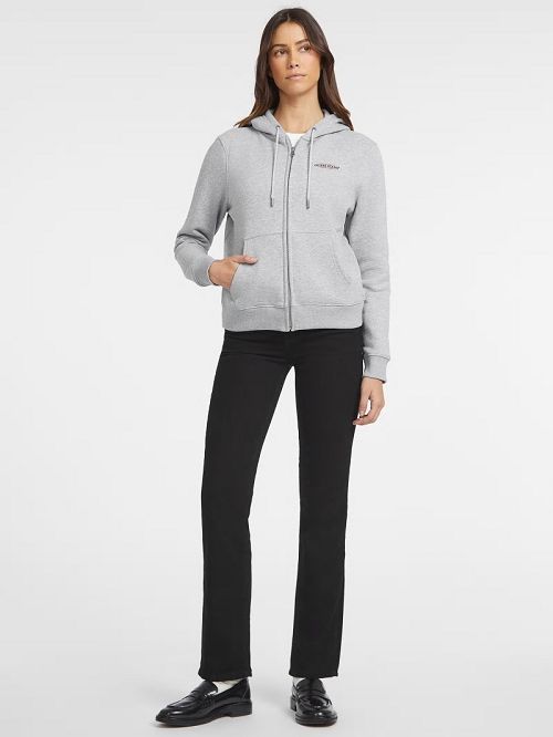 Guess Mini American Tradition Zip-Up Sweatshirt Gri | GUESS-SN27687