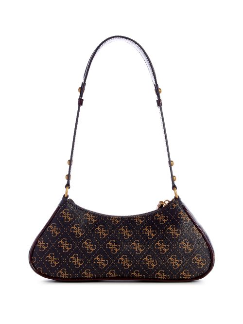 Guess Mintha Mini Top-Zip Shoulder Bag Maro | GUESS-SN29061