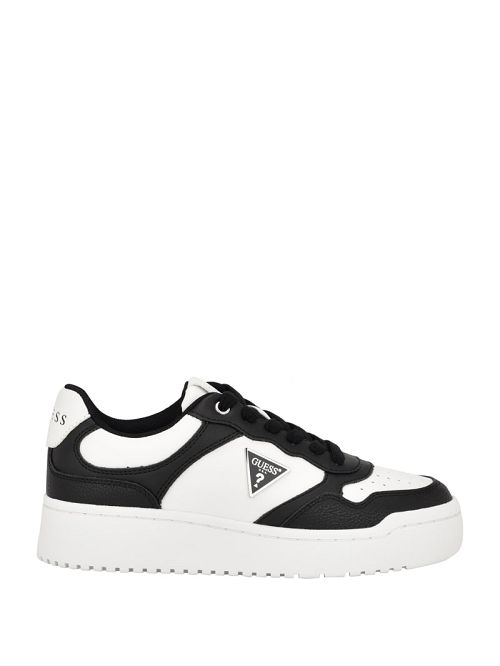 Guess Miram Two-Tone Sneakers Negrii Albi | GUESS-SN29555