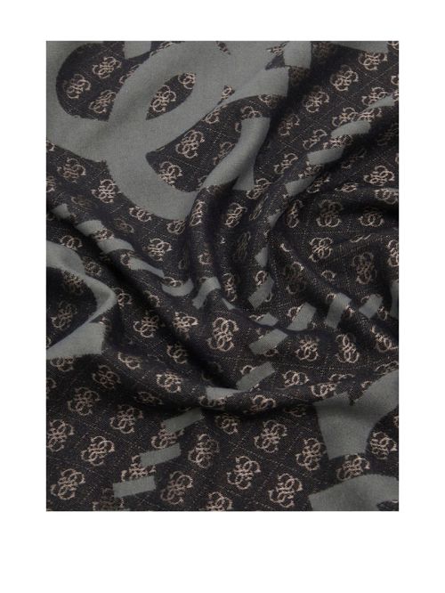Guess Mito Quattro G Jacquard Scarf Negrii | GUESS-SN31854