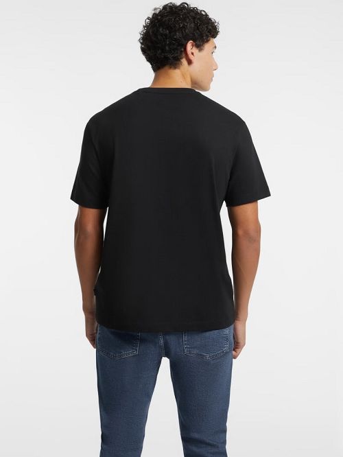 Guess Mixed Chest Logo Tee Negrii | GUESS-SN30600