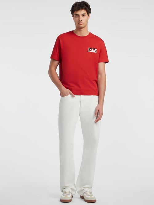 Guess Mixed Chest Logo Tee Rosii | GUESS-SN30502