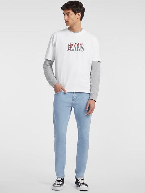 Guess Mixed Logo Tee Albi | GUESS-SN30492