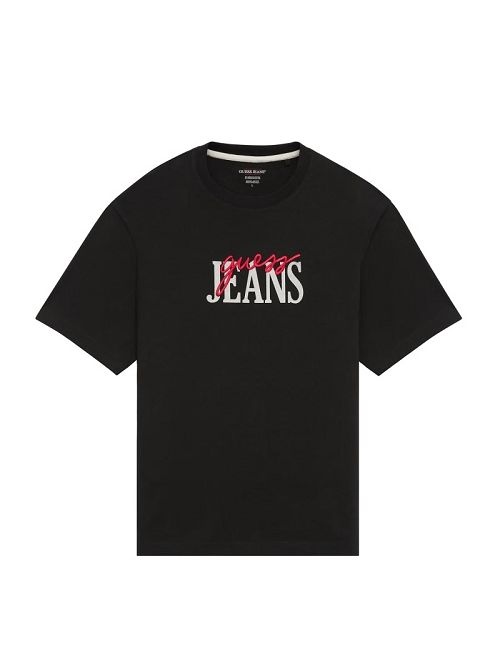 Guess Mixed Logo Tee Negrii | GUESS-SN30606