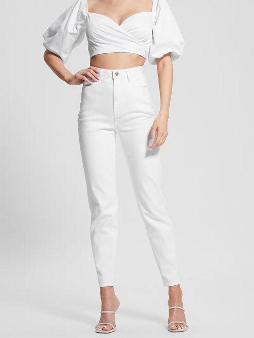 Guess Mom Jeans Albi | GUESS-SN26578