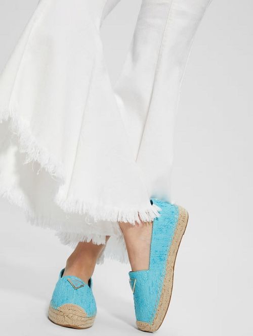 Guess Mones Espadrille Flats Albastri | GUESS-SN29873