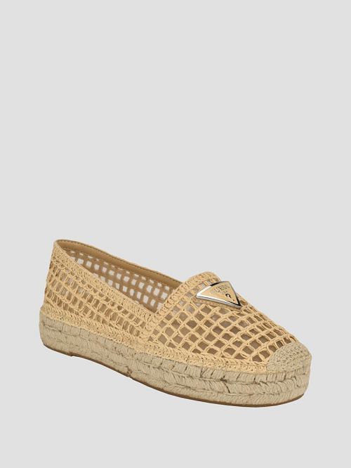 Guess Mones Espadrille Flats Bej | GUESS-SN29878