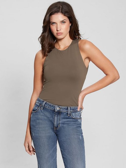 Guess Mora Cutout Tank Top Maro | GUESS-SN27073