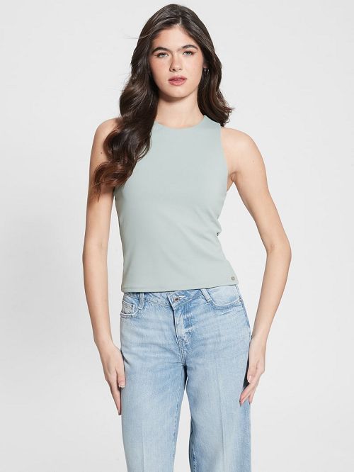 Guess Mora Cutout Tank Top Verzi | GUESS-SN27592