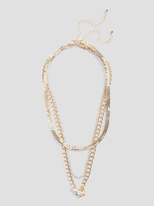 Guess Multi-Tone Layered Toggle Necklace Aurii | GUESS-SN30265