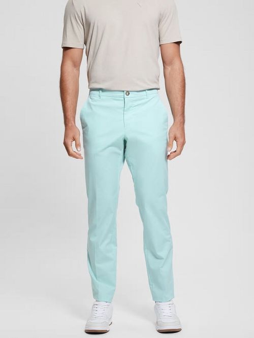 Guess Myron Dress Pants Turcoaz | GUESS-SN31397