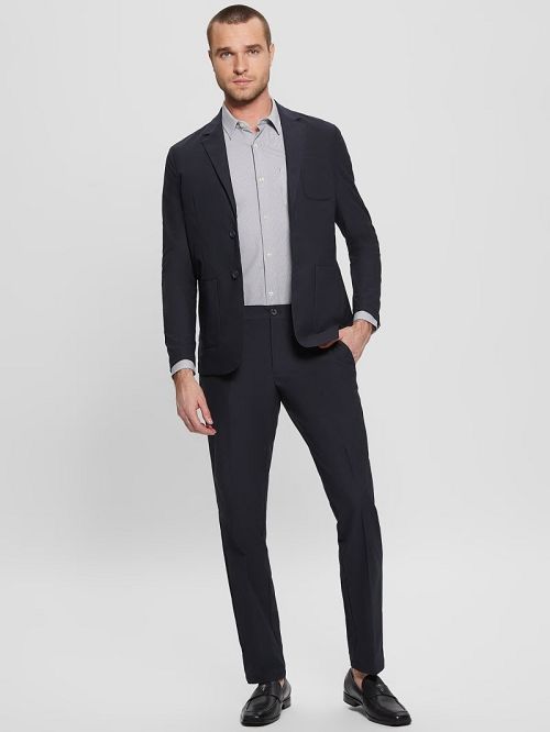 Guess Myron Tech-Stretch Blazer Albastri | GUESS-SN30732