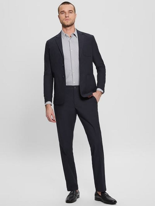 Guess Myron Tech-Stretch Dressy Pants Albastri | GUESS-SN31422