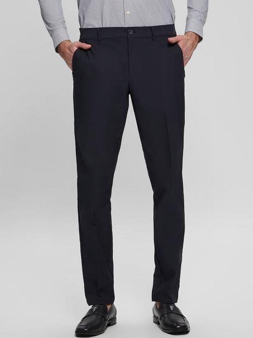 Guess Myron Tech-Stretch Dressy Pants Albastri | GUESS-SN31422