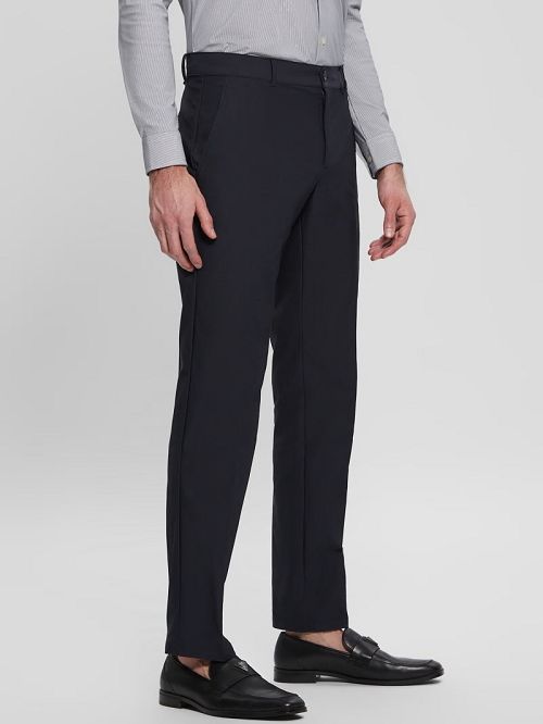 Guess Myron Tech-Stretch Dressy Pants Albastri | GUESS-SN31422