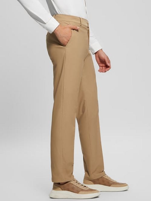 Guess Myron Tech-Stretch Dressy Pants Bej | GUESS-SN31404